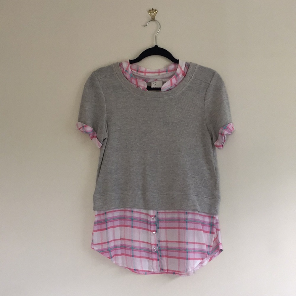 Anthropologie Knit Layered Top